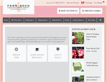 Tablet Screenshot of frongoch-gardencentre.co.uk